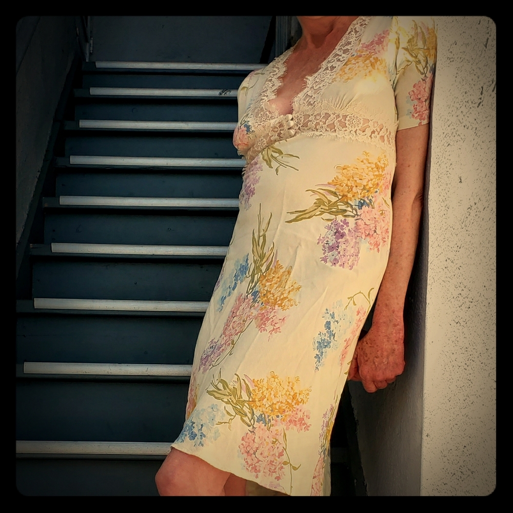 Betsy Johnson Silk Floral Dress